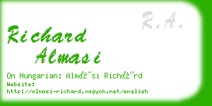 richard almasi business card